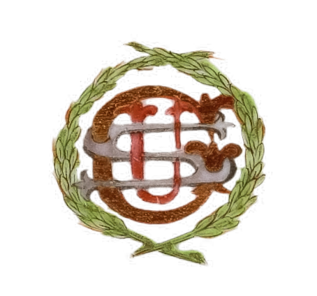 圖為清末廣彩“USG”花鳥人物紋小碟細節(jié)圖，盤心為字母“USG”，代表美國總統(tǒng)格蘭特。1868年，美國皮斯卡塔韋號（Piscataqua） 船長阿門（Captain Ammen）在廣州定制一套餐具送給格蘭特將軍夫婦。1869年，當這套餐具抵達美國時，尤利塞斯·S·格蘭特已就任第18任美國總統(tǒng)。（來源：廣州十三行博物館）